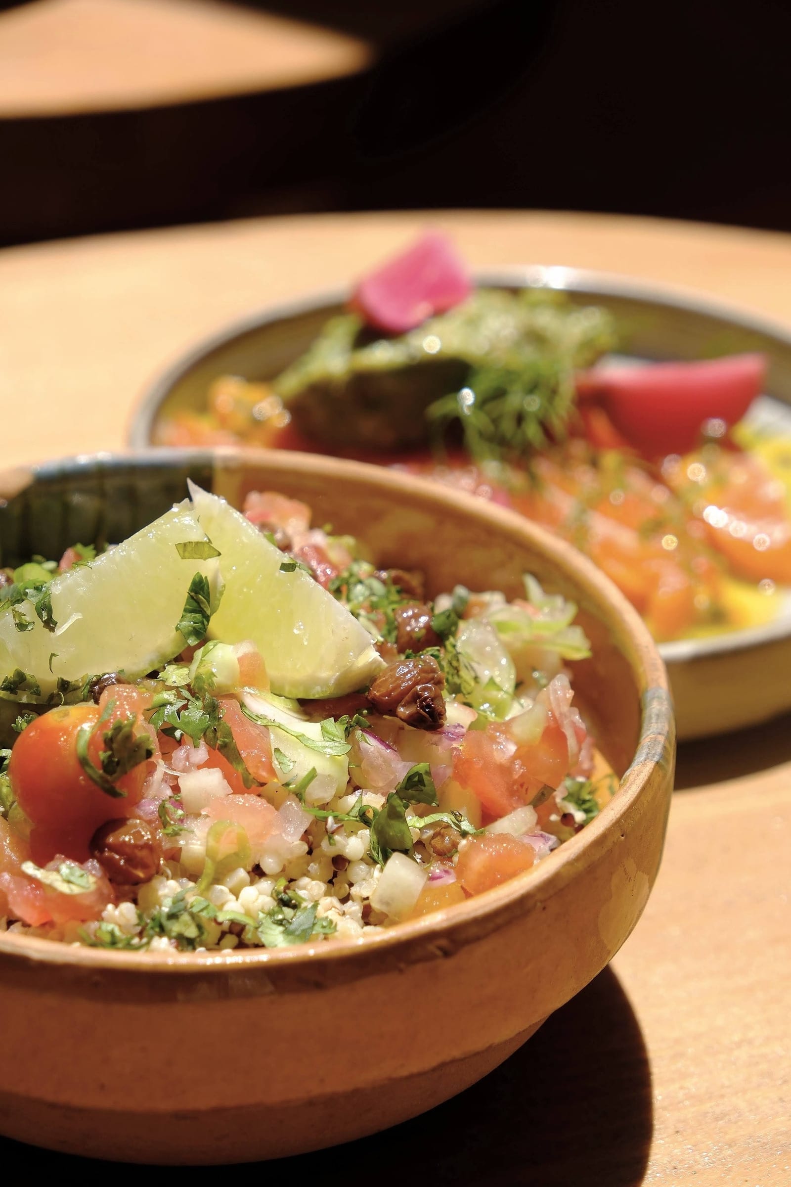 Garden dining at La Guinguette